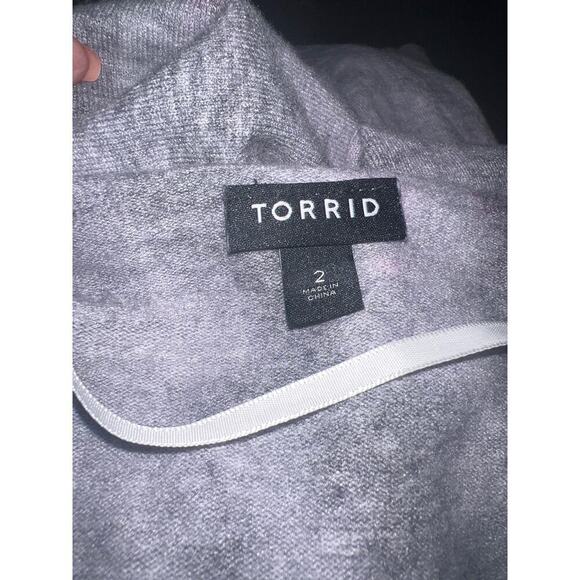 Torrid Pullover Drop Shoulder V-Neck Sweater in Tie Dye Size 2 - Picture 7 of 8